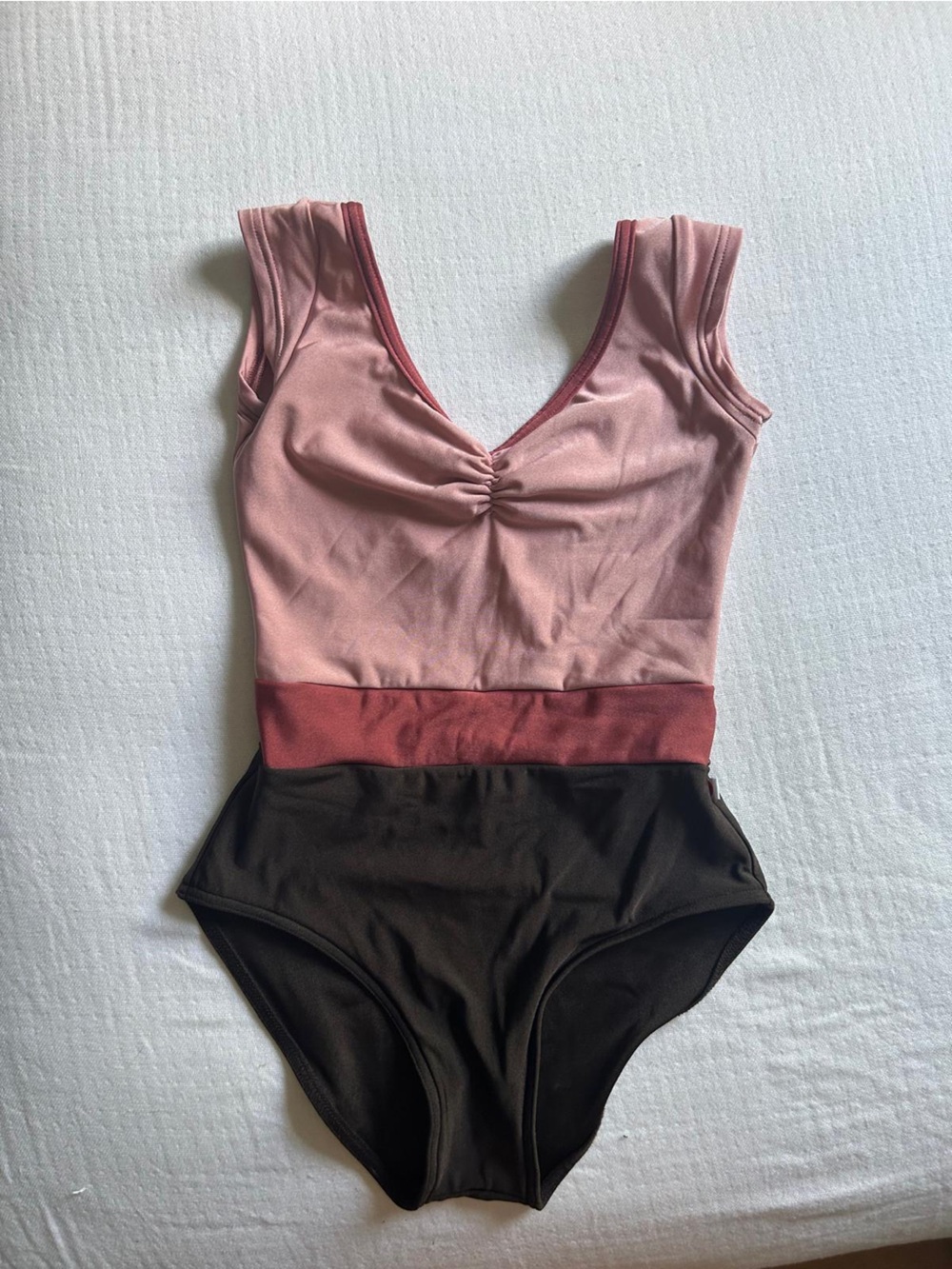 Yumiko Leotard Lucy Style, Full Front Lining. XS High Cut